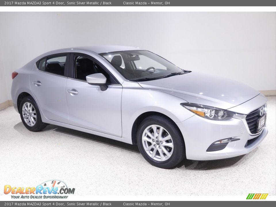 2017 Mazda MAZDA3 Sport 4 Door Sonic Silver Metallic / Black Photo #1