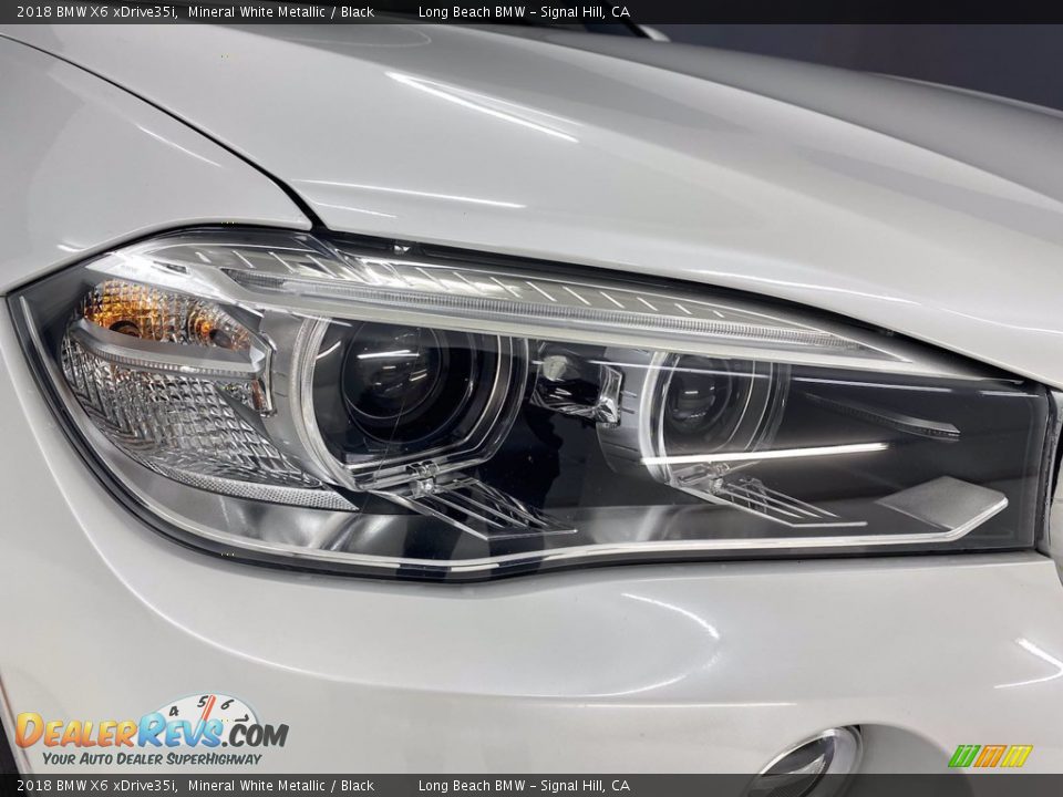 2018 BMW X6 xDrive35i Mineral White Metallic / Black Photo #7