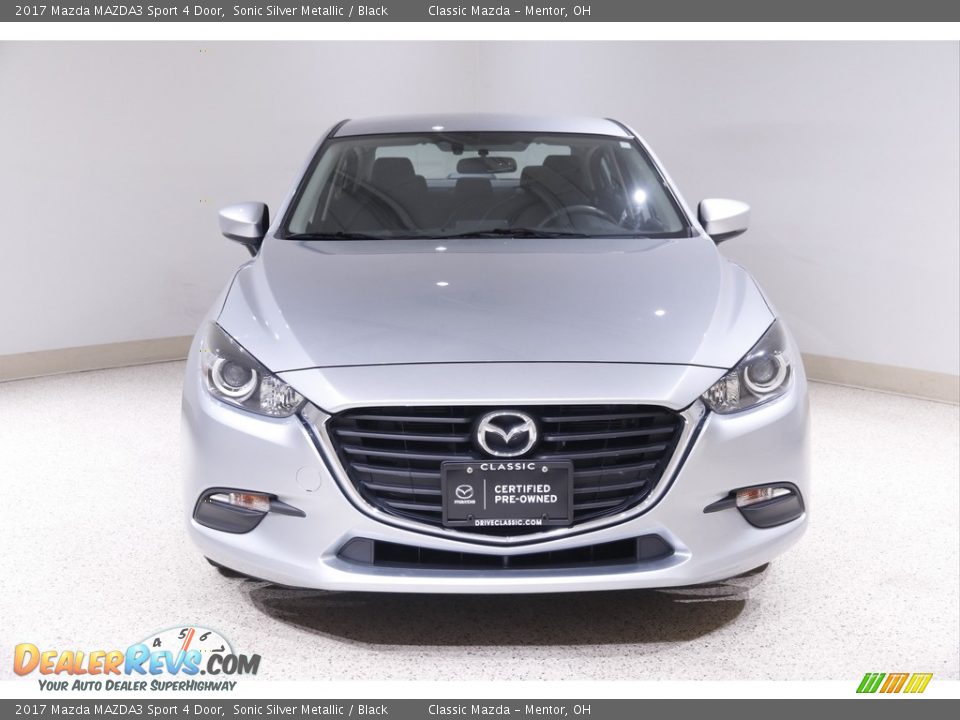 2017 Mazda MAZDA3 Sport 4 Door Sonic Silver Metallic / Black Photo #2