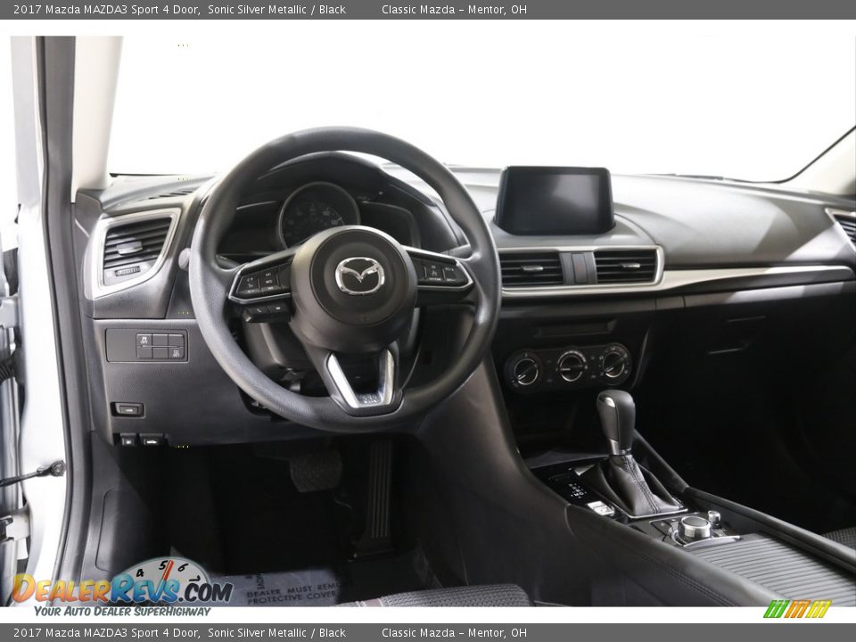 2017 Mazda MAZDA3 Sport 4 Door Sonic Silver Metallic / Black Photo #6