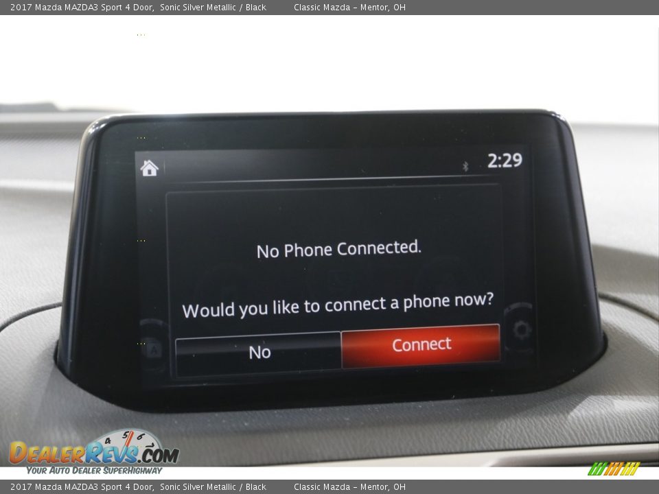 2017 Mazda MAZDA3 Sport 4 Door Sonic Silver Metallic / Black Photo #10