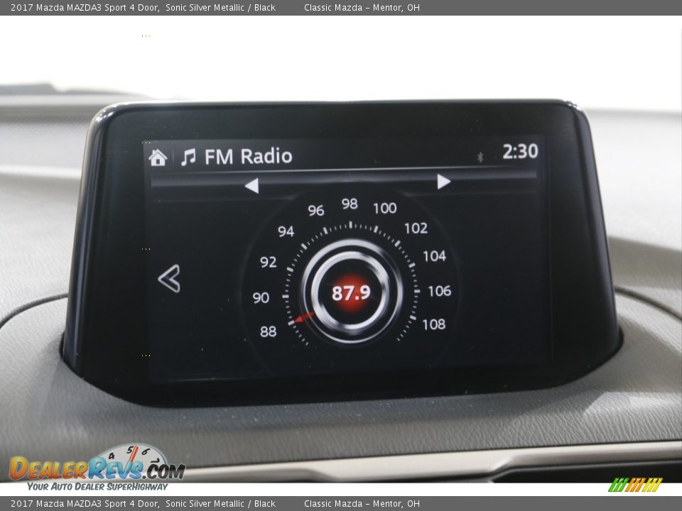 2017 Mazda MAZDA3 Sport 4 Door Sonic Silver Metallic / Black Photo #11