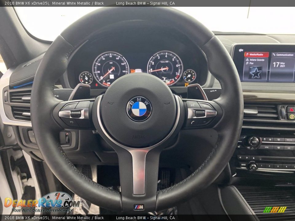 2018 BMW X6 xDrive35i Mineral White Metallic / Black Photo #18