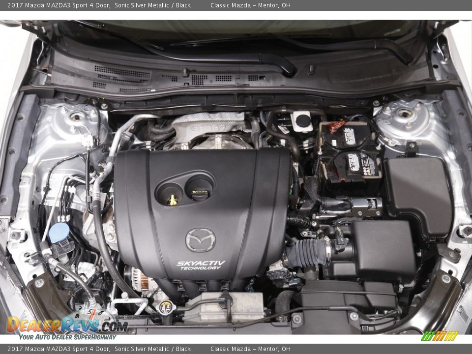 2017 Mazda MAZDA3 Sport 4 Door Sonic Silver Metallic / Black Photo #17