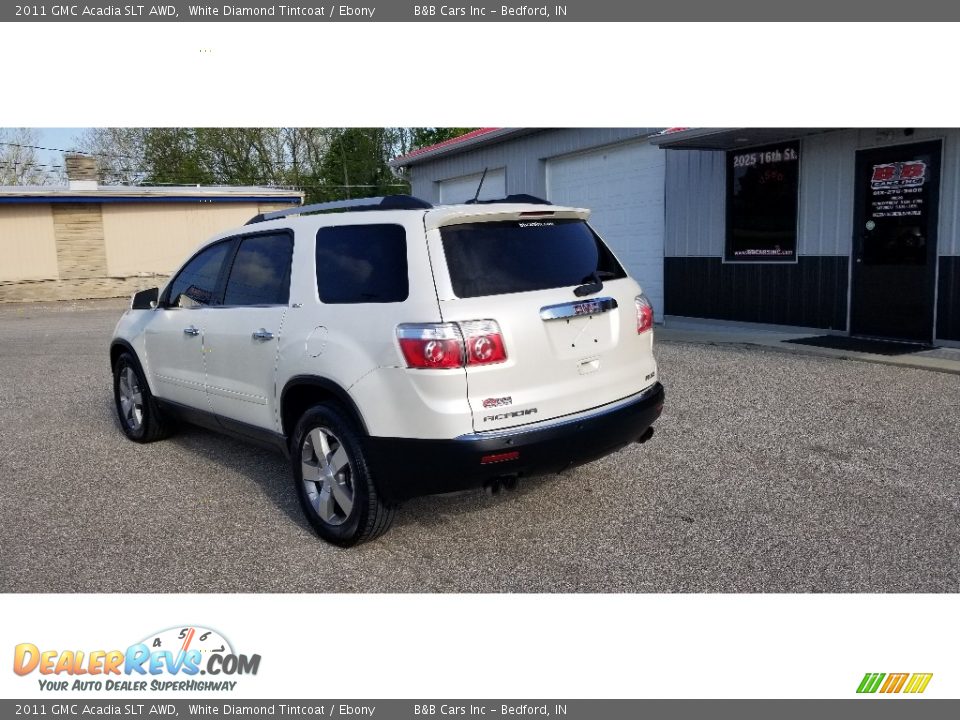 2011 GMC Acadia SLT AWD White Diamond Tintcoat / Ebony Photo #3