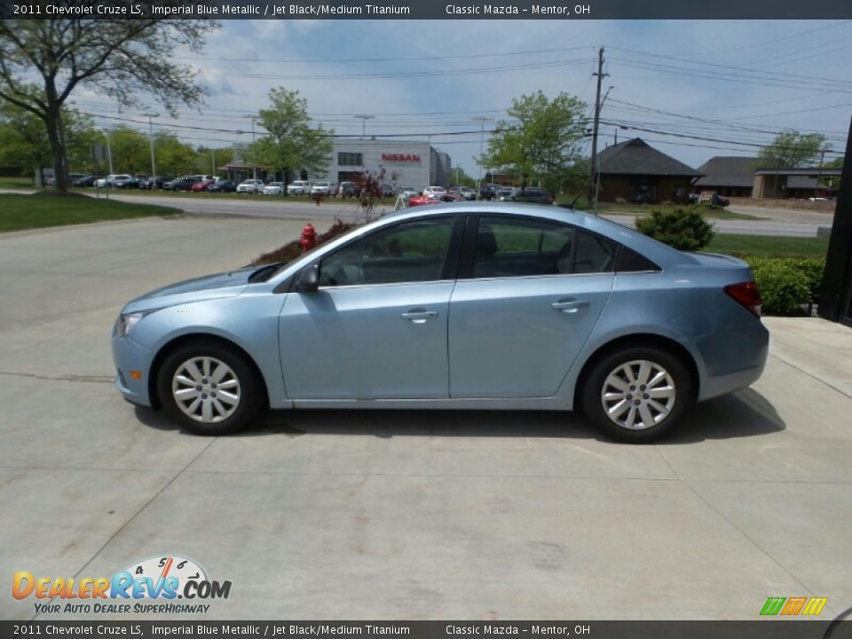 2011 Chevrolet Cruze LS Imperial Blue Metallic / Jet Black/Medium Titanium Photo #3