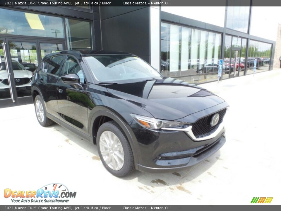 2021 Mazda CX-5 Grand Touring AWD Jet Black Mica / Black Photo #1