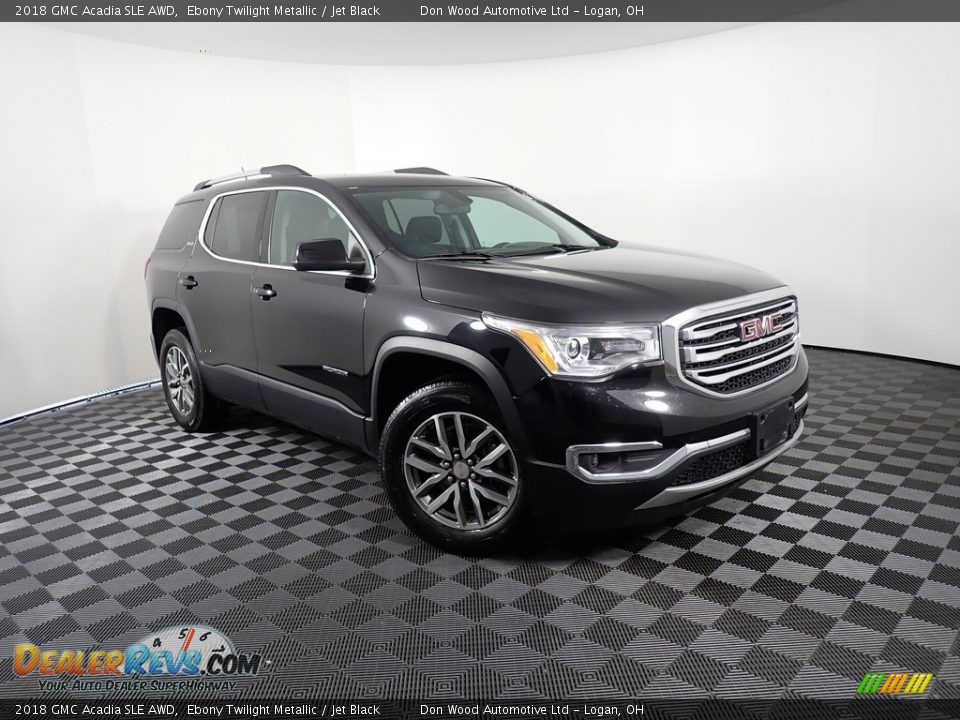 2018 GMC Acadia SLE AWD Ebony Twilight Metallic / Jet Black Photo #3