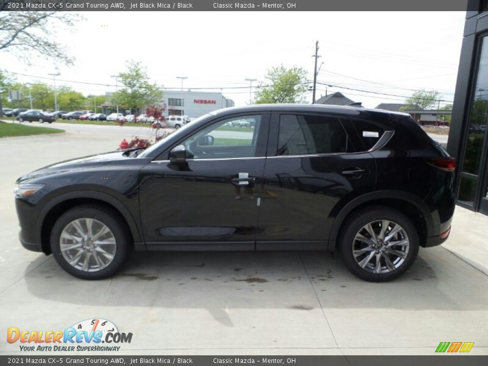 2021 Mazda CX-5 Grand Touring AWD Jet Black Mica / Black Photo #6