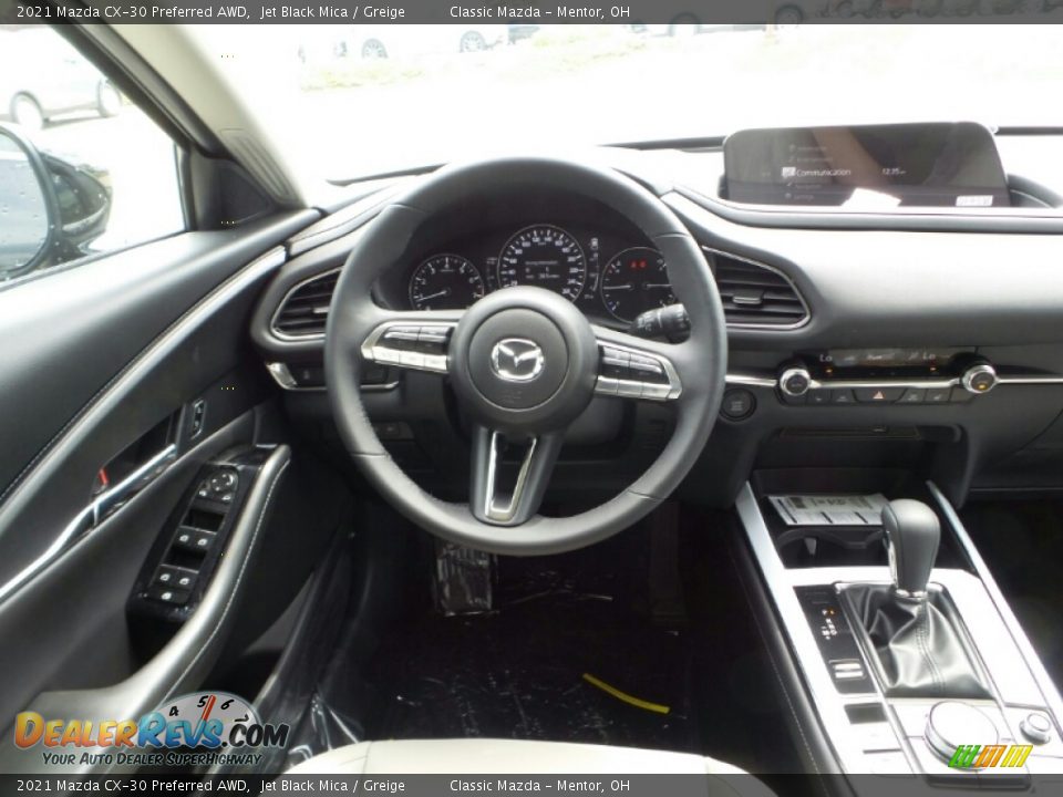 2021 Mazda CX-30 Preferred AWD Jet Black Mica / Greige Photo #4