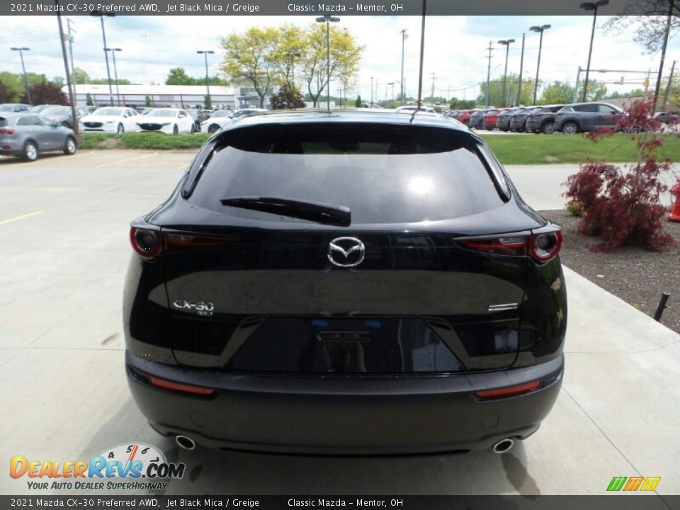 2021 Mazda CX-30 Preferred AWD Jet Black Mica / Greige Photo #5