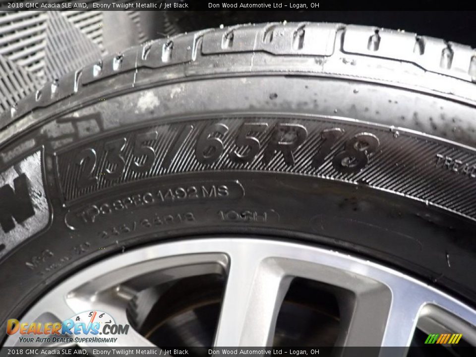 2018 GMC Acadia SLE AWD Ebony Twilight Metallic / Jet Black Photo #20