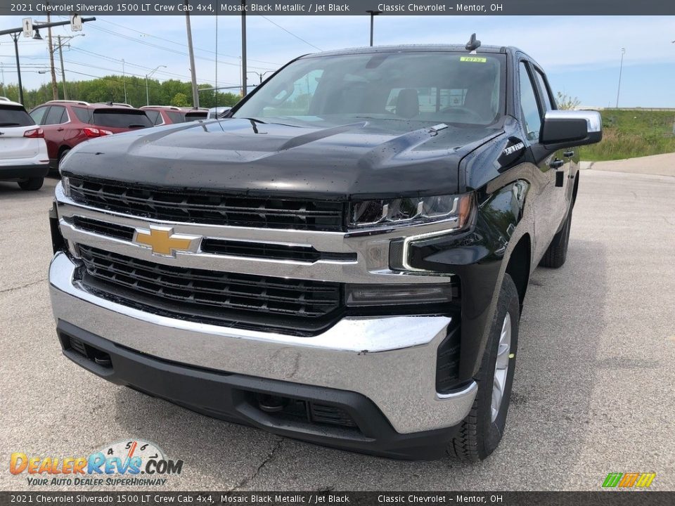 2021 Chevrolet Silverado 1500 LT Crew Cab 4x4 Mosaic Black Metallic / Jet Black Photo #1