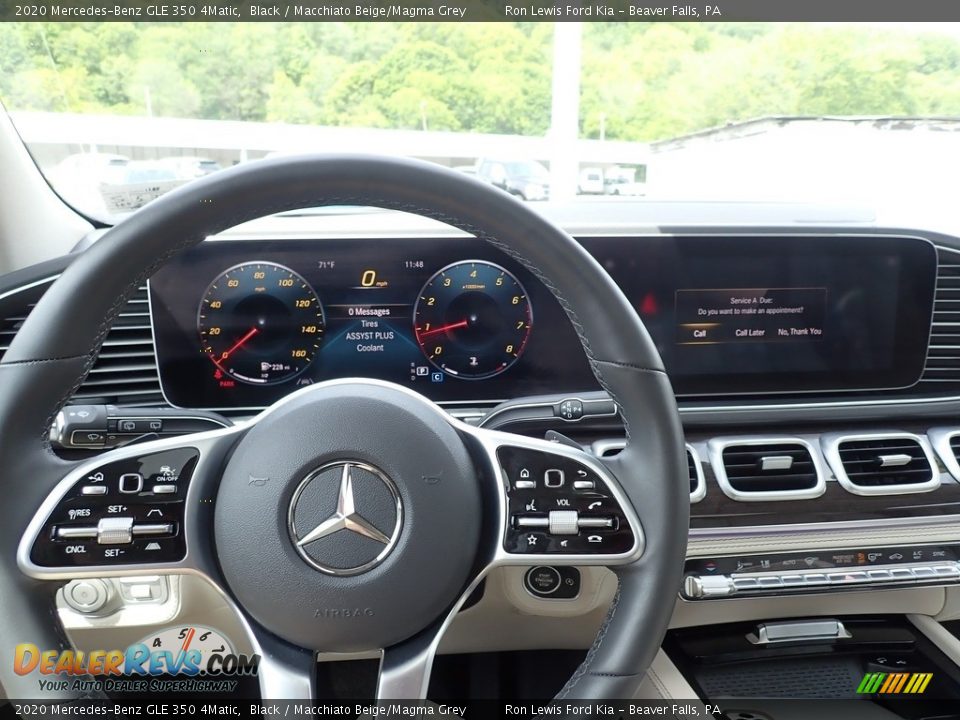 2020 Mercedes-Benz GLE 350 4Matic Black / Macchiato Beige/Magma Grey Photo #25