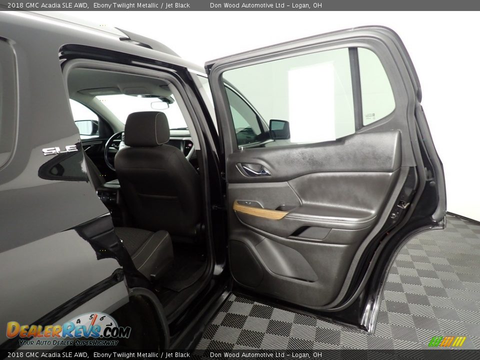 2018 GMC Acadia SLE AWD Ebony Twilight Metallic / Jet Black Photo #31