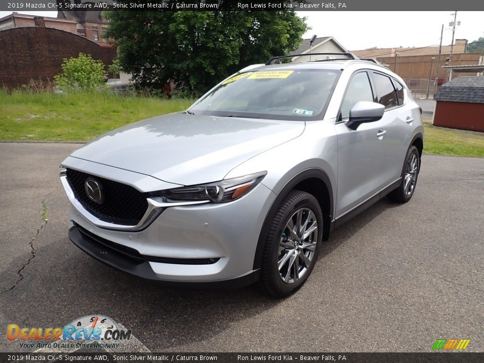 2019 Mazda CX-5 Signature AWD Sonic Silver Metallic / Caturra Brown Photo #5