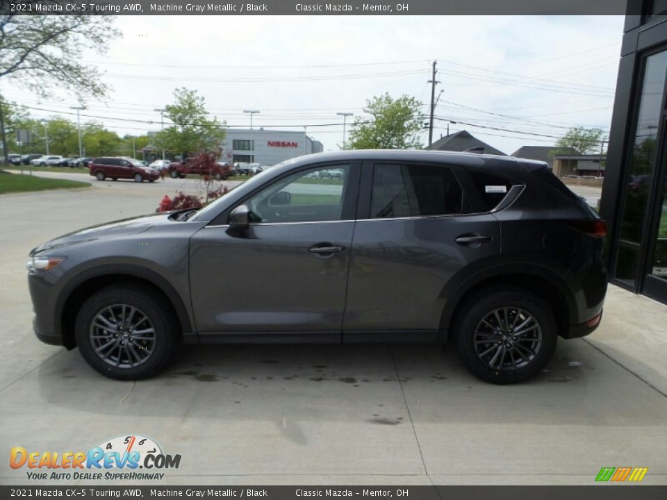 2021 Mazda CX-5 Touring AWD Machine Gray Metallic / Black Photo #6
