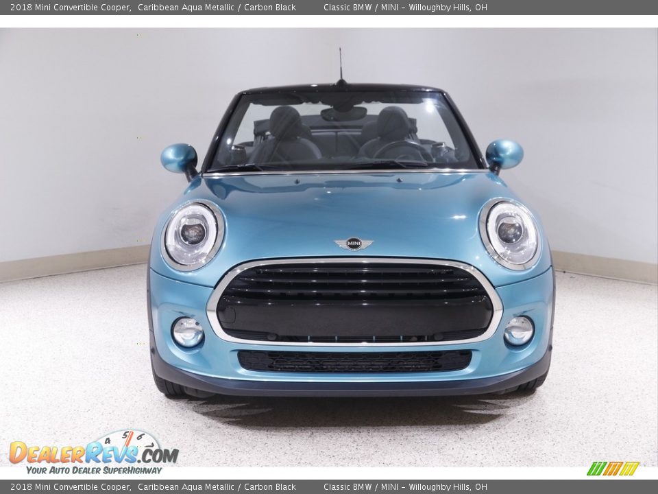 2018 Mini Convertible Cooper Caribbean Aqua Metallic / Carbon Black Photo #2