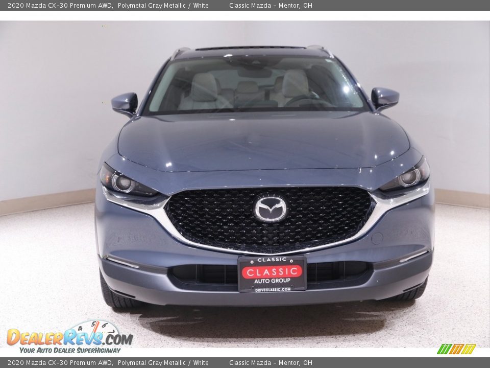 2020 Mazda CX-30 Premium AWD Polymetal Gray Metallic / White Photo #2