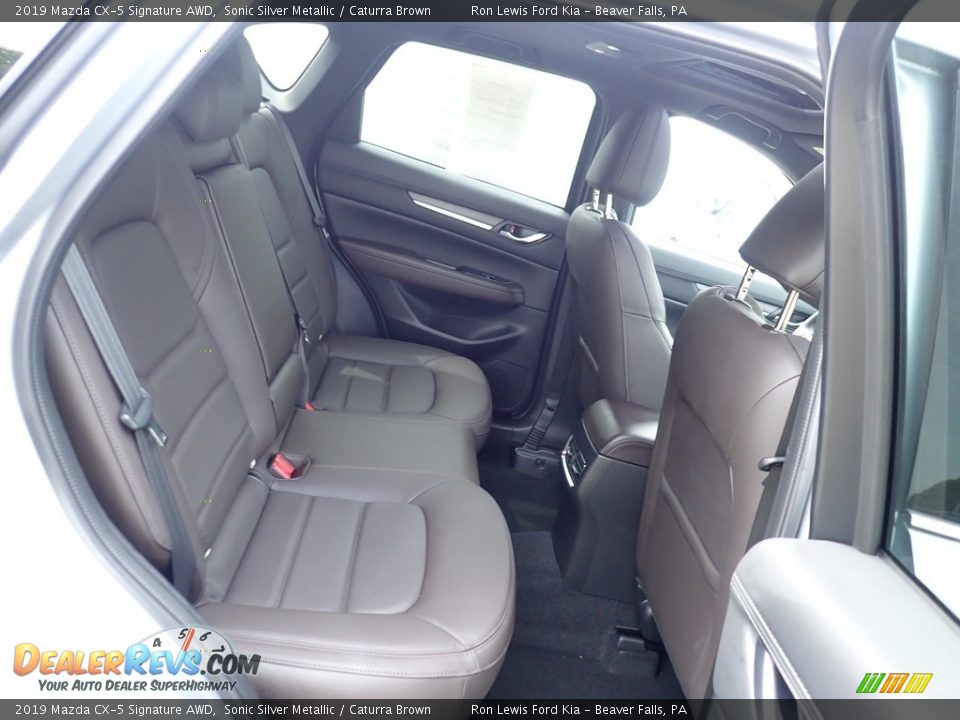2019 Mazda CX-5 Signature AWD Sonic Silver Metallic / Caturra Brown Photo #11