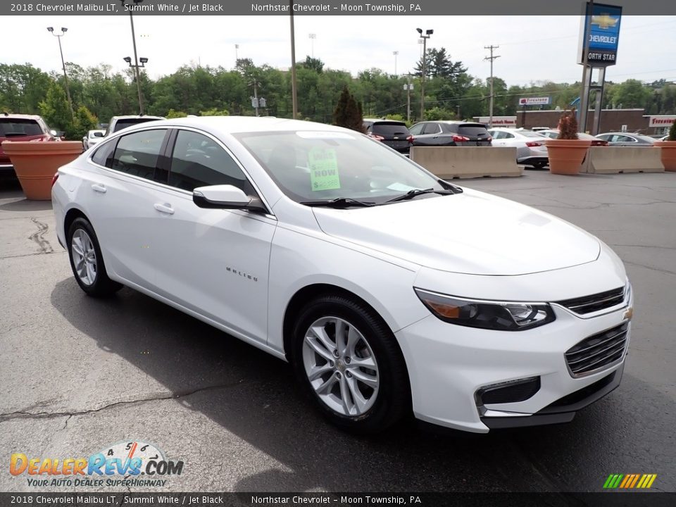 2018 Chevrolet Malibu LT Summit White / Jet Black Photo #11