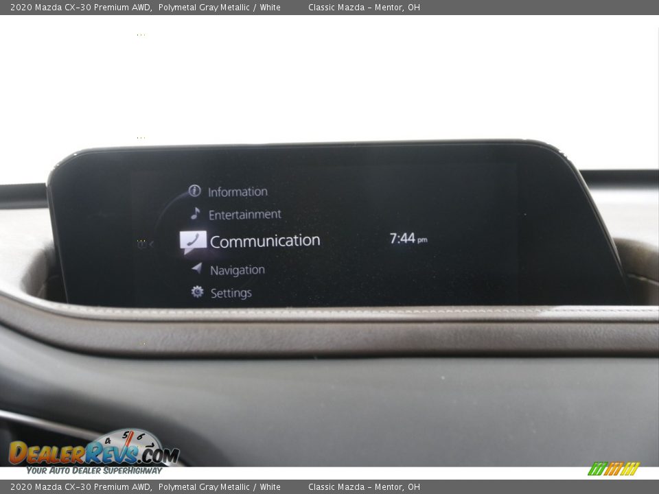 2020 Mazda CX-30 Premium AWD Polymetal Gray Metallic / White Photo #10
