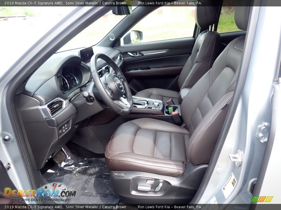 2019 Mazda CX-5 Signature AWD Sonic Silver Metallic / Caturra Brown Photo #15