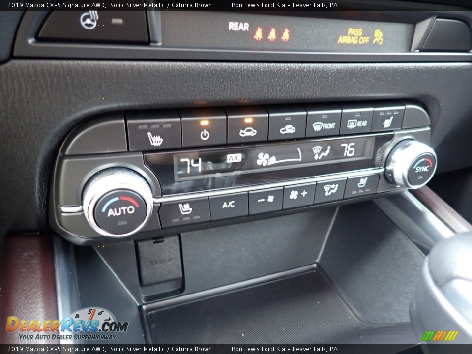 2019 Mazda CX-5 Signature AWD Sonic Silver Metallic / Caturra Brown Photo #18