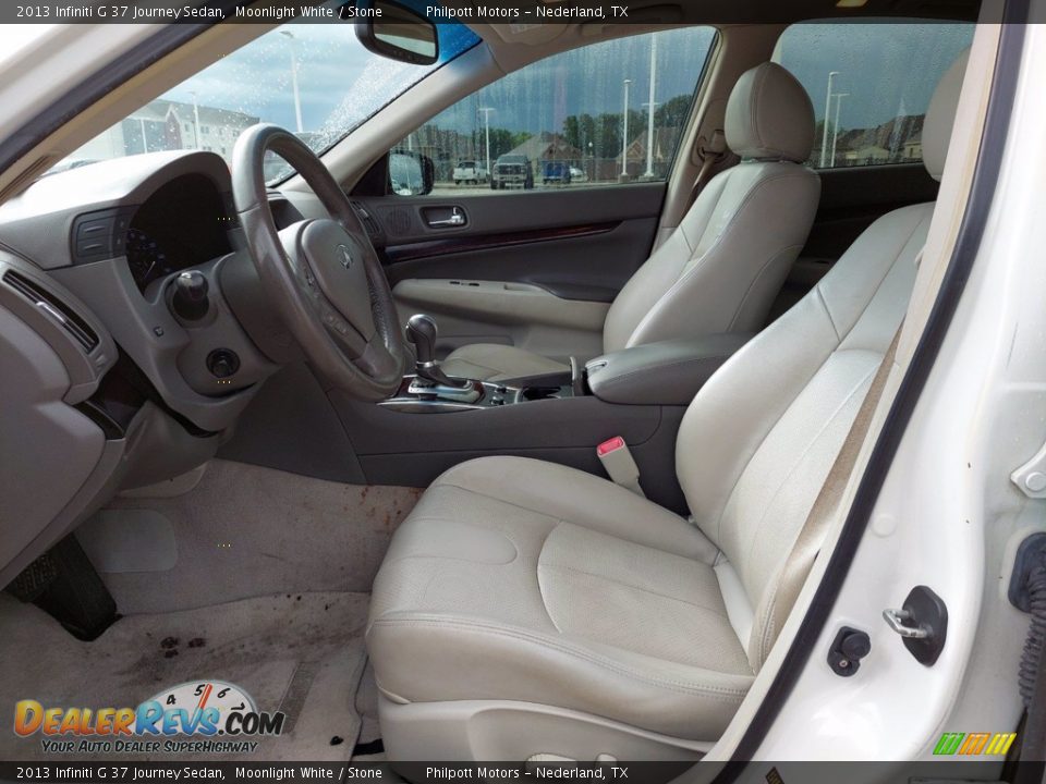 2013 Infiniti G 37 Journey Sedan Moonlight White / Stone Photo #4