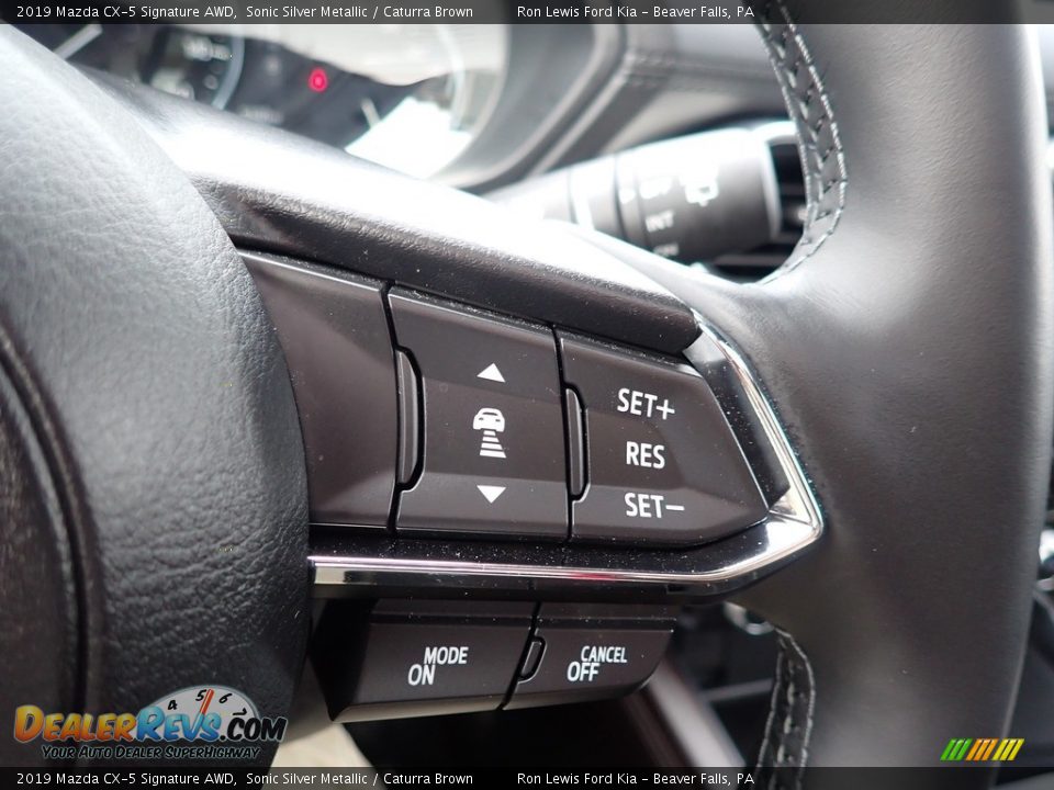 2019 Mazda CX-5 Signature AWD Sonic Silver Metallic / Caturra Brown Photo #22