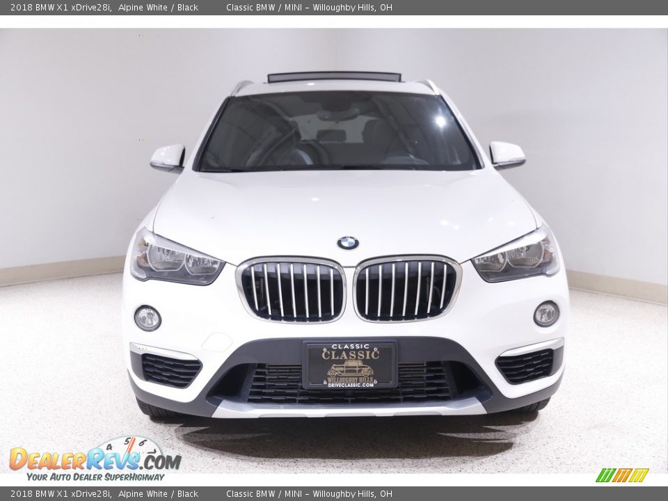 2018 BMW X1 xDrive28i Alpine White / Black Photo #2