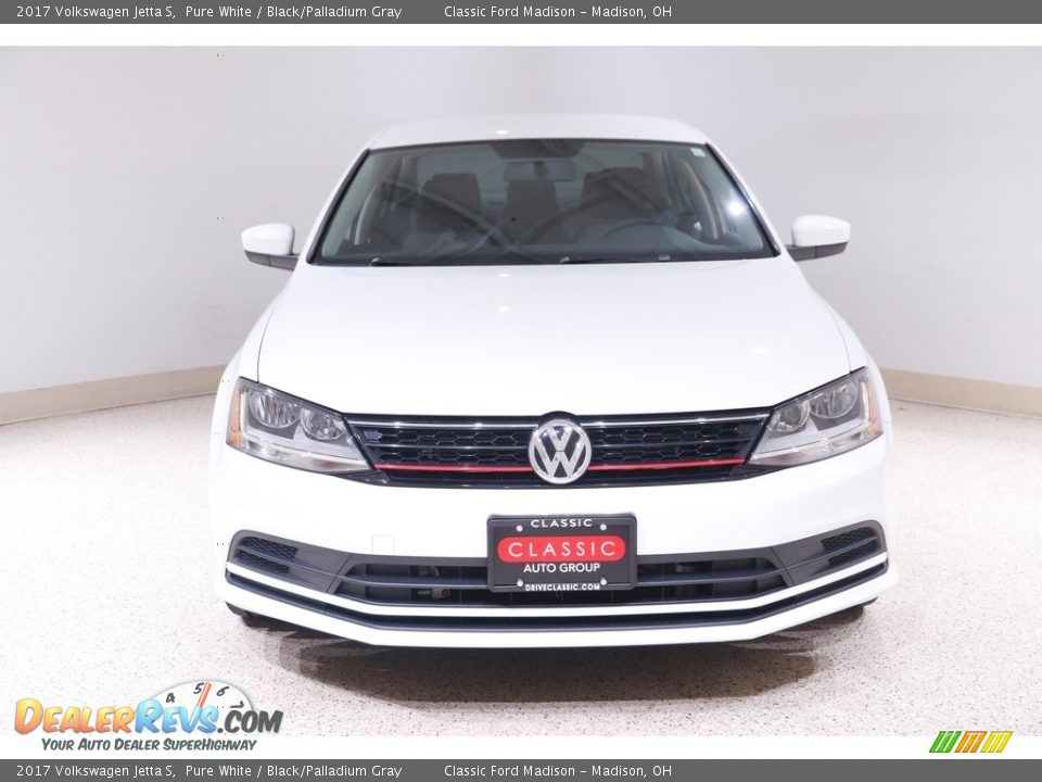 2017 Volkswagen Jetta S Pure White / Black/Palladium Gray Photo #2