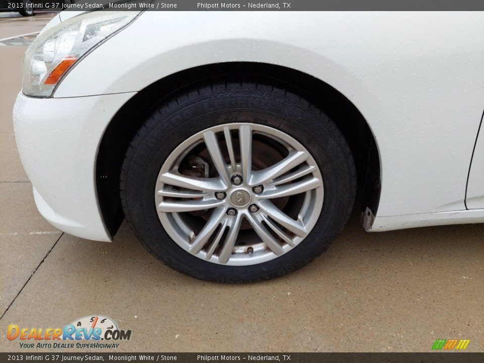 2013 Infiniti G 37 Journey Sedan Moonlight White / Stone Photo #10