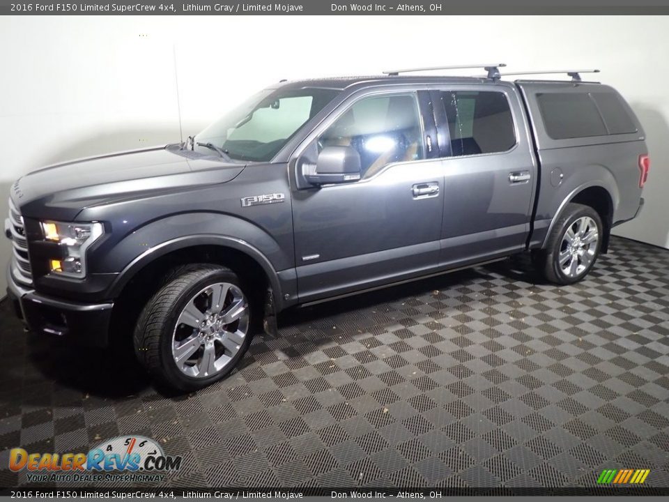 2016 Ford F150 Limited SuperCrew 4x4 Lithium Gray / Limited Mojave Photo #12