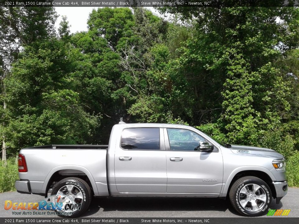 2021 Ram 1500 Laramie Crew Cab 4x4 Billet Silver Metallic / Black Photo #5