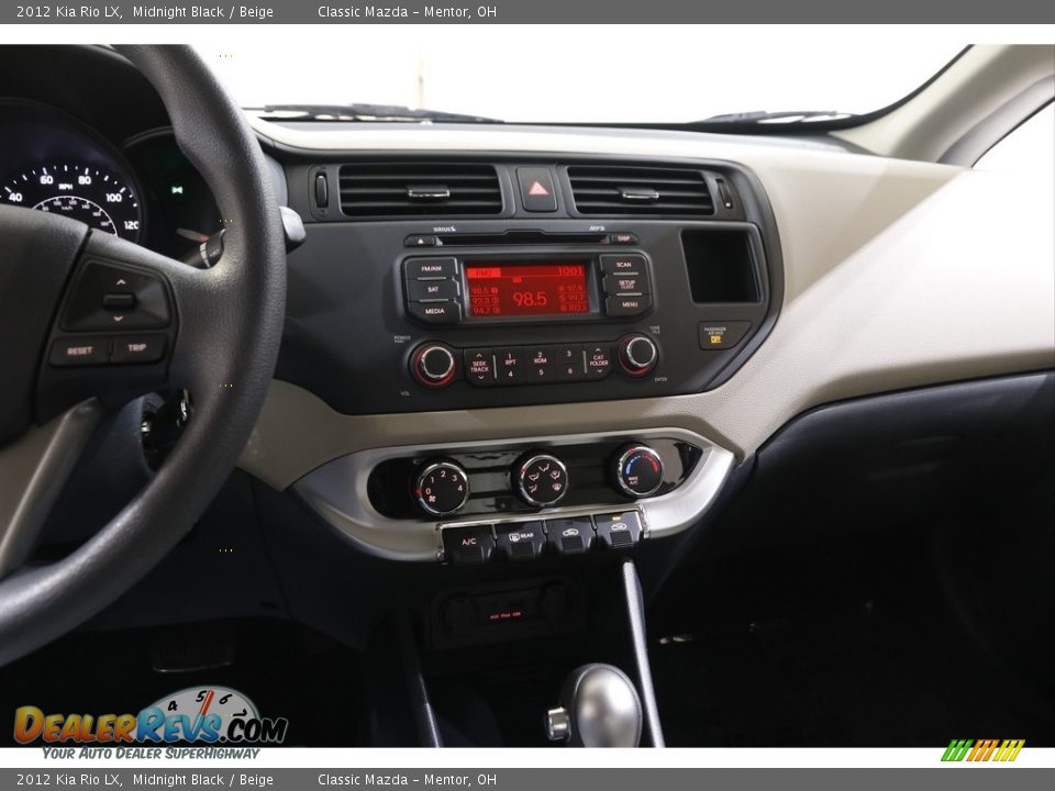 2012 Kia Rio LX Midnight Black / Beige Photo #10