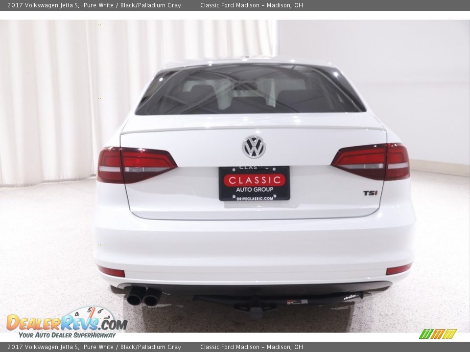 2017 Volkswagen Jetta S Pure White / Black/Palladium Gray Photo #14