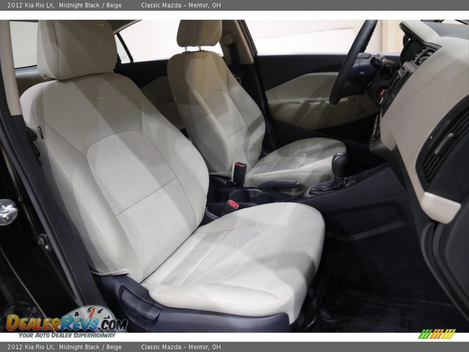 2012 Kia Rio LX Midnight Black / Beige Photo #13