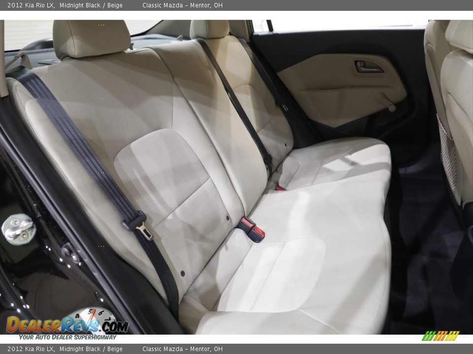 2012 Kia Rio LX Midnight Black / Beige Photo #14
