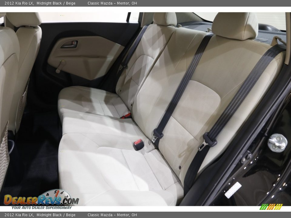 2012 Kia Rio LX Midnight Black / Beige Photo #15