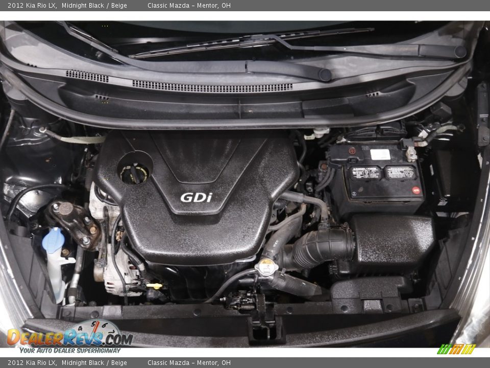 2012 Kia Rio LX Midnight Black / Beige Photo #17