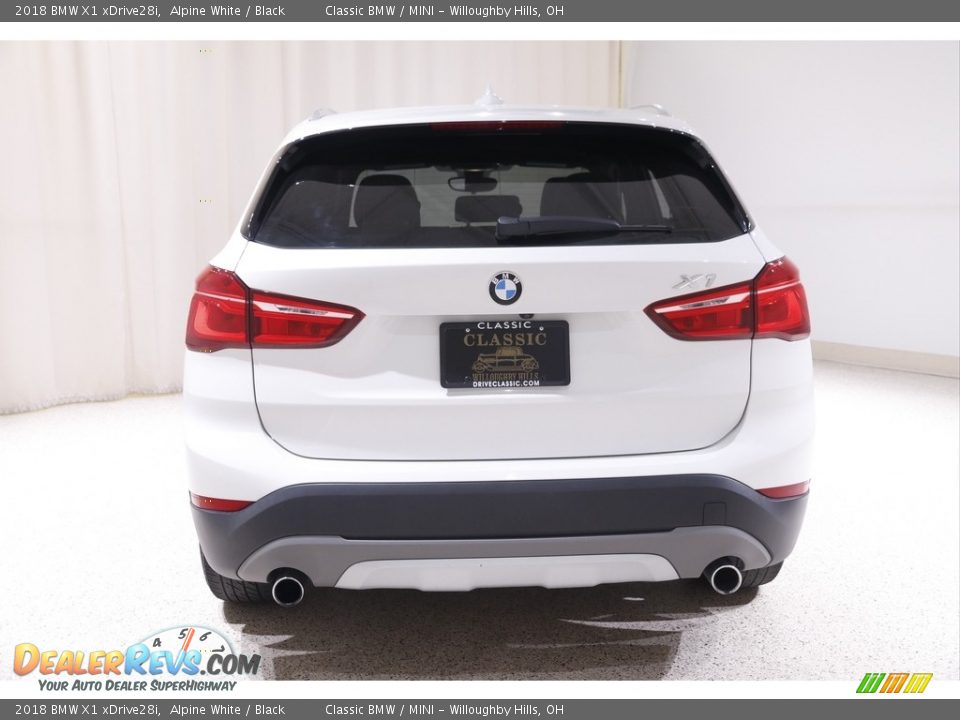 2018 BMW X1 xDrive28i Alpine White / Black Photo #18