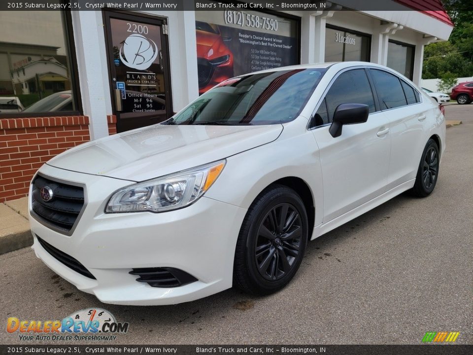 2015 Subaru Legacy 2.5i Crystal White Pearl / Warm Ivory Photo #2