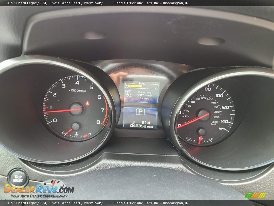 2015 Subaru Legacy 2.5i Gauges Photo #13