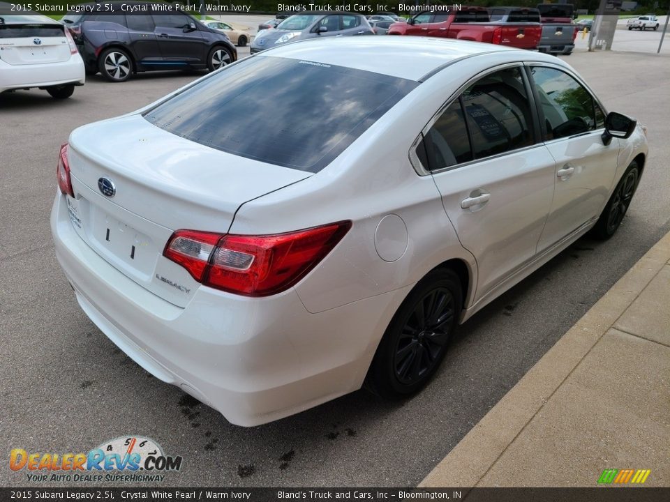 2015 Subaru Legacy 2.5i Crystal White Pearl / Warm Ivory Photo #33