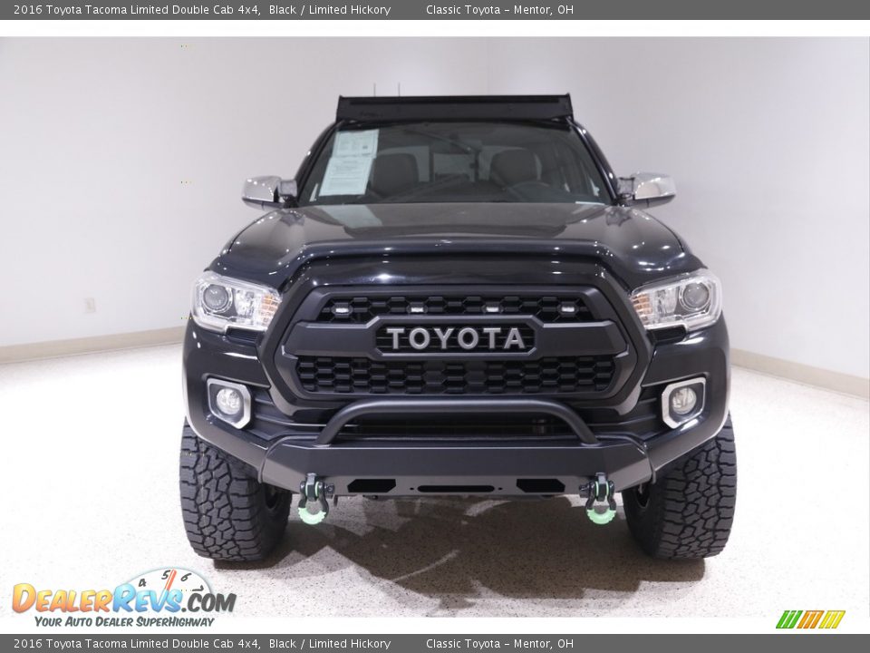 2016 Toyota Tacoma Limited Double Cab 4x4 Black / Limited Hickory Photo #2