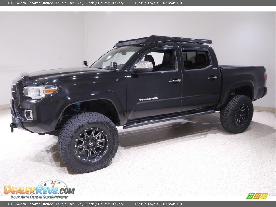 2016 Toyota Tacoma Limited Double Cab 4x4 Black / Limited Hickory Photo #3