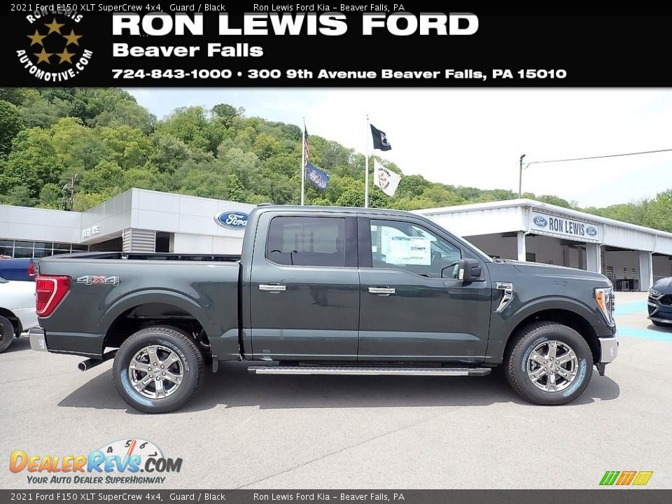 2021 Ford F150 XLT SuperCrew 4x4 Guard / Black Photo #1