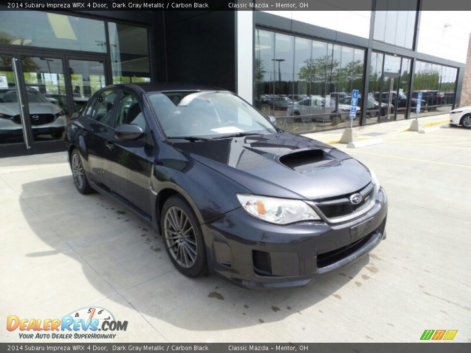 2014 Subaru Impreza WRX 4 Door Dark Gray Metallic / Carbon Black Photo #1
