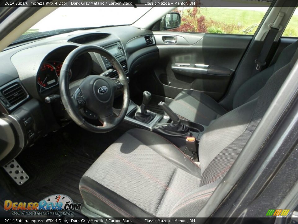 2014 Subaru Impreza WRX 4 Door Dark Gray Metallic / Carbon Black Photo #3